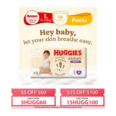 Huggies Airsoft Pants L 36S - Packaging may vary