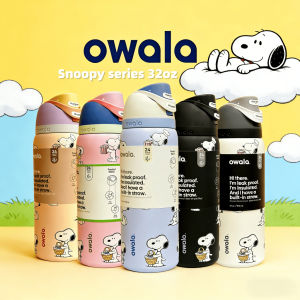 Owala Snoopy Collab FreeSip Vacuum Insulated Stainless Steel Water Bottle 24/32oz Leak Resistant Cup