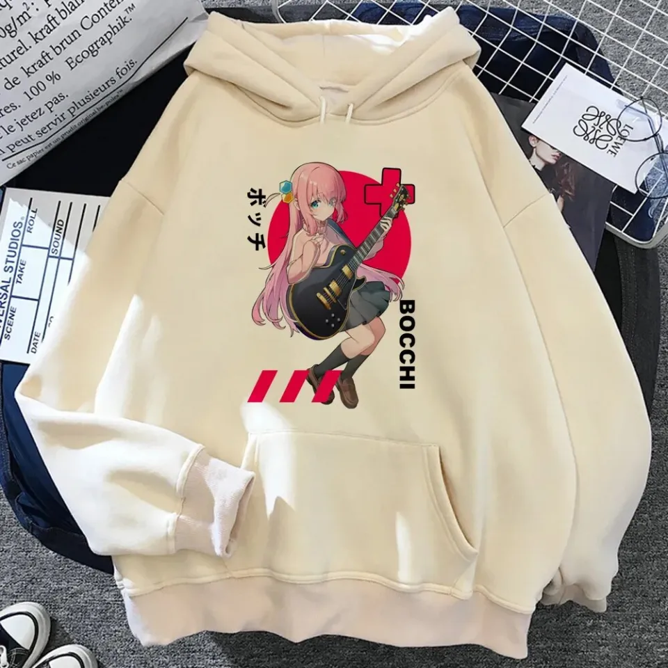 Bocchi the Rock hoodies women Fleece anime sweat y2k gothic Hood Pullover  female vintage clothing