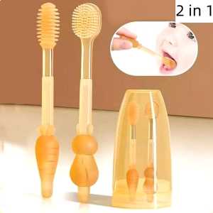 Sikat Gigi Lidah Bayi 0-18 Bulan / Pembersih Lidah Bayi / Oral Cleaner Baby Silikon