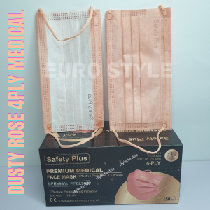 Premium Topeng Muka 50pcs Dewasa Earloop 4Lapis 4 Lapis Face Mask Adult DAY PINK HL 4 Layer 4Layer Maas