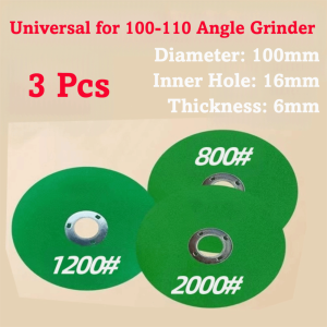NEXTYOO 3pcs Hard Grinding Sharpening Grinding Wheel Ultra-Fine Wear-Resistant Polishing Disc Practical Durable Fine Grinding Wheel Angle Grinder