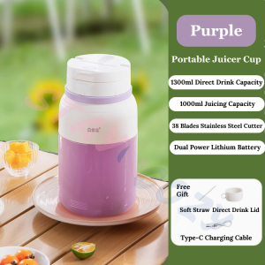 1300ML Portable Juicer Cup Fruit Blender Mixer Shaker with 38 Blades Wireless Smoothie Maker Multifunctional Mesin Juice