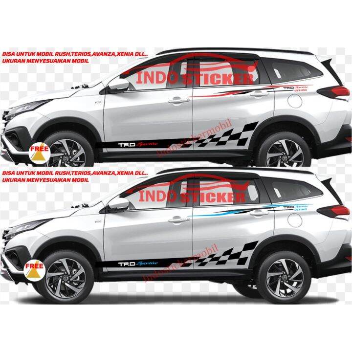 Sticker Stiker Mobil Toyota Rush Trd Sportivo Ultimo Stiker Mobil Daihatus Terios Xenia Toyota