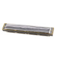 Golden Cup JH024 24 Holes Harmonica ฮาร์โมนิก้า ขนาด 24 ช่อง (คู่) บอดี้นิกเกิล ไม่เป็นสนิม + แถมฟรีกล่องเก็บรักษา. 