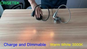 LED Wall Reading Light with USB Charging Port Touch Dimmable Switch Gooseneck Bedside Lamp Flexible Arm 3W (Black 120V Plug in Warm White)
