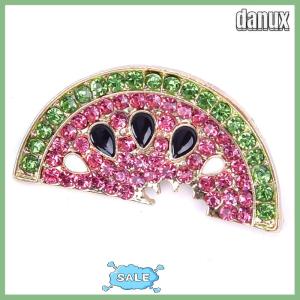 danux Fashion Watermelon Brooch Pin Collar Badge Corsage Jewelry Accessories