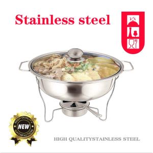 Ball Soup Warmer Bulat Baskom Tempat Sayur Soup Prasmanan Saji Stainless Wadah Makanan Fastfood