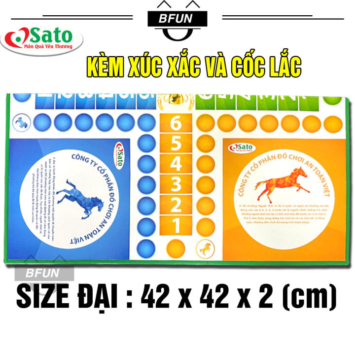 Bộ Cờ CÁ NGỰA SATO Cao Cấp SIZE ĐẠI / TRUNG / VỪA - Cờ Đua Ngựa, Bàn Cờ ...
