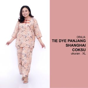 Tie Dye / One Set Big Size / Setelan Celana Panjang Merah D / Setelan Big Size / Tie Die Big Size / Tie Dye Jumbo