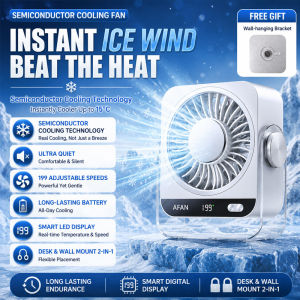 ❄WP 2026 TEC Table Fan 60000mAh 199Speed Ultra Quiet Desktop Fan Turbo Fan 720° Rotation Air Circulation Fan