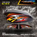 STIKER STRIPING MOTOR CB TERBARU / STRIPING CB BATIK  VARIASI / STICKER STRIPING CB NEW DESAIN. 