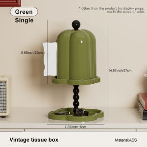 French retro tissue box advanced sense of coffee roll paper box creative living room light luxury pumping paper box