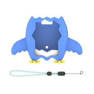 OKKFINE Cartoon Penguin Games Console Protective Case Silicone with Lanyard Console Cover Sleeve  Anti-Scratch Skin Protector for Tamagotchi Paradise Virtual Electronic Pet Game