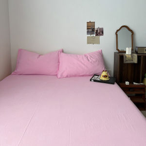 UNIQUE Premium Cotton Wabi-Sabi Solid Bedding Set - Standard/Queen/King Fitted Sheets