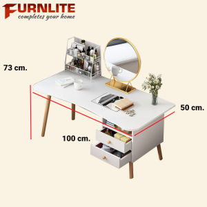 Furnlite Study Desk with Shelf and Drawers SP028