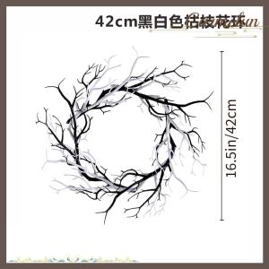 [Carmelun] Stained Cat Halloween Night Garland Festival Imitation Withered Vine Tree Garland Black Popcorn Garland Candle