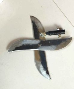2pcs pisau pencacah rumpu 25cm+as tajam tinggal pakai