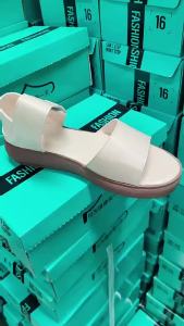 [Free Shipping] Soft Leather Thick-Soled Sandals For Women 2025 Summer New Casual Versatile Mom Shoes Non-Slip Velcro Wedge Sandals