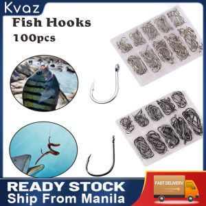 Fishing Hooks Set 100Pcs 50Pcs High Carbon Steel Fishhook Jig Bait Sharp Sea Pesca Fish Tackle Box Accessories