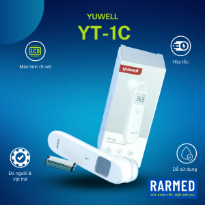 Nhiệt kế điện tử hồng ngoại đo trán Yuwell YT-1C đo dễ dàng kết quả chuẩn
