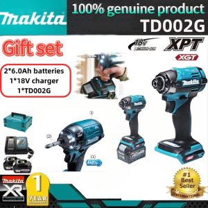 Makita TD002G 18V rechargeable electric screwdriver cordless electric impact drill 500W electric screwdriver (set includes two batteries one charger and one toolbox)