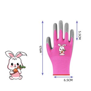 EODKUS Waterproof Kid Gardening Gloves Non-Slip Breathable Garden Work Gloves Durable Animal Pattern Children Protective Glove Home