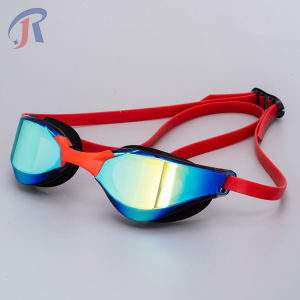 R.joy-Preffered Kacamata Renang Dewasa/Kacamata Renang/Kacamata renang balap dewasa lapisan elektroplating silikon lensa antikabut definisi tinggi