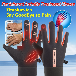 Arthritis Treatment Gloves Titanium Ion Far Infrared Arthritis Treatment Gloves Self-Heating Warm Gloves Waterproof and Windproof Relieve Hand Joint Discomfort