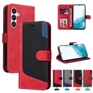 เคสโทรศัพท์ใหม่สำหรับ Samsung Galaxy A54 A34 A24 A04 A04S A14 A04E 5G A14 Samsung 4G 3สีกระเป๋าสตางค์หนังเคสโทรศัพท์2พลิกช่องการ์ด