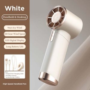 JP Mini Fan Portable Handheld Turbo Mini Fan Type-C Fast Charging 100 Level Adjustment With LED Digital Display Electric Fan To Work And Outdoor Sport