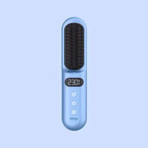 Stryv MiniStyler Wireless Heated Hair Straightening Comb Anti-Frizz Compact Lightweight