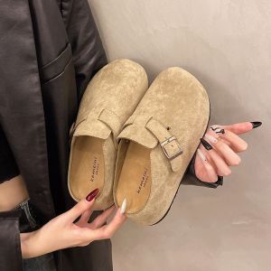 Free Shipping Thick-Soled Height-Increasing WomenS Slip-On Mules With A Closed-Toe Design Perfect For Petite Women Spring/Summer 2026 New Collection