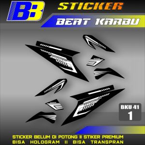 Striping Beat Karbu Carbu tahun 2008 2009 2010 2011 2012 Setiker stiker sticker list variasi BKU 41