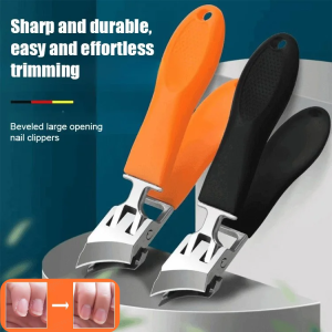 Nail Clippers Durable Nail Clipper Manicure Splash-proof Portable Large Comfort Handle Safety