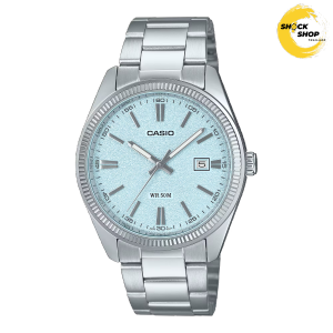 CASIO นาฬิกาข้อมือผู้ชาย รุ่น MTP-1302DA-2A2 วัสดุสเตนเลสสตีล สีฟ้า คาสิโอ