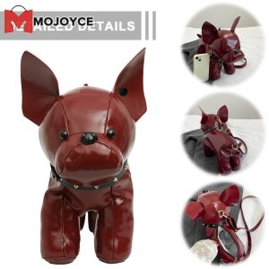Mojoyce Người Đàn Ông Thời Trang Của Túi Đeo Vai Với Bulldog Motif Trọng Lượng Nhẹ Chất liệu Da PU Túi đeo chéo Cho Du Lịch