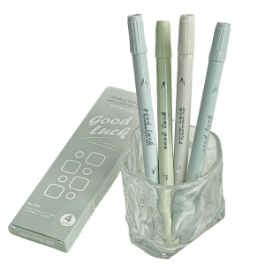 4x/Bộ Sơn Highlighter bút vẽ màu gradient Highlighter đánh dấu hai đầu Highlighter đồ dùng văn phòng phẩm