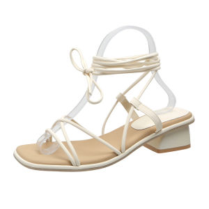 Vintage Sandals With Straps For Women Flat Summer New Style Gentle And Fashionable Versatile Roman Shoes Beach Trend