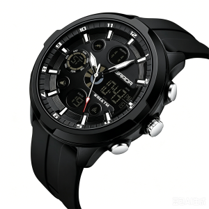 New Fashion Mens Electronic Watch Waterproof Luminous Night Glow Multi Function Casual Sports Wrist Watch for Male Daily Life Outdoor Use