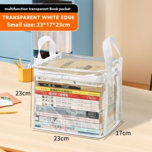 Comic Book Storage Bag Transparent Collection Container Stackable Case with Zipper Handle Dust Proof Organizer Collapsible Pouch