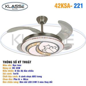 Quạt trần giấu cánh khi tắt có điều khiên từ xa ( Mẫu mới 2024 hàng loại 1)