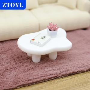 [COD]🔥🔥🔥ZTOYL 1 12 Dollhouse Simulation Mini Cloud Tea Table Model Dollhouse Living Room Furniture Decoration Micro Scene Construction Props