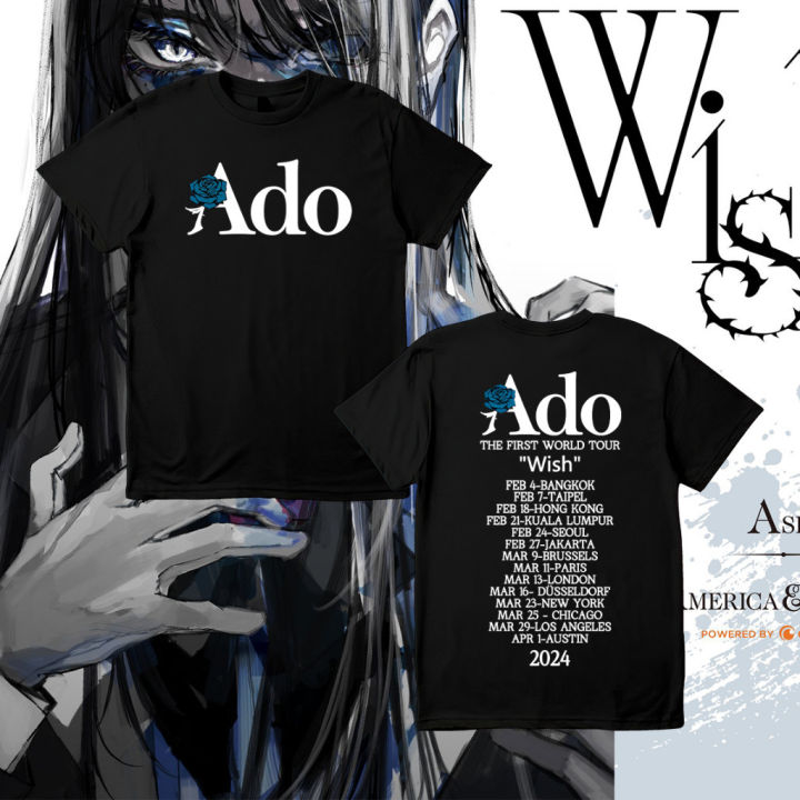 ADO, First World Tour T-Shirt Breathable Cotton s-5xl 1 | Lazada PH