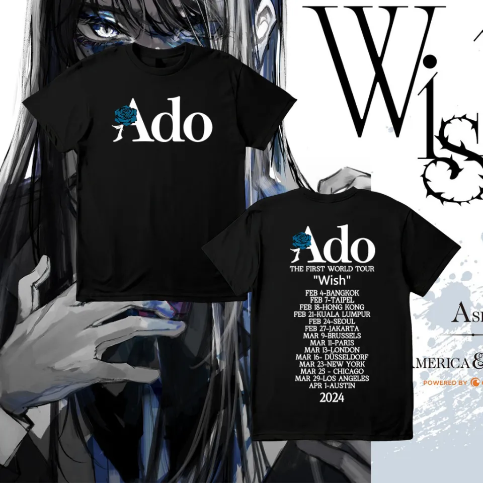 ADO, First World Tour T-Shirt Breathable Cotton s-5xl 1 | Lazada
