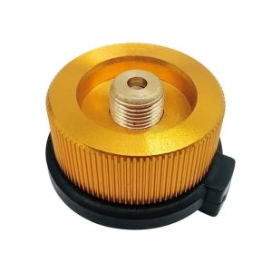 VIVIDI 1Set Hợp Bộ chuyển đổi nạp gas Thùng chứa khớp nối Van bơm hơi Đầu nối lò nung bình gas Bền bỉ Tiêu chuẩn Nga Đức Phụ kiện bếp gas Thiết bị cắm trại ngoài trời