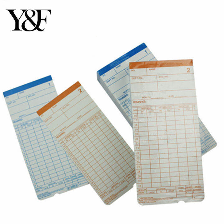 Yo Fun Pcs Timecard Time Card For Bundy Clock Time Attendance