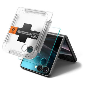 [2 Pack] Spigen Samsung Z Flip 8 / 7 Tempered Glass EZ Fit HD Galaxy Z Flip 8 Screen Protector