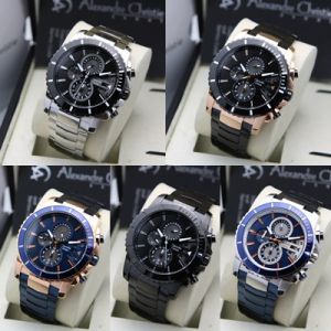 Jam Tangan Pria Alexandre Christie AC 6455 AC6455 AC 6529 AC 6596 Original Garansi Resmi 1 Tahun - Stainless Steel