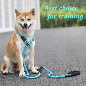 1.8M Dog Leash with Padded Handle and Highly Reflective Threads Pet Dog Leash for Medium Large Dogs